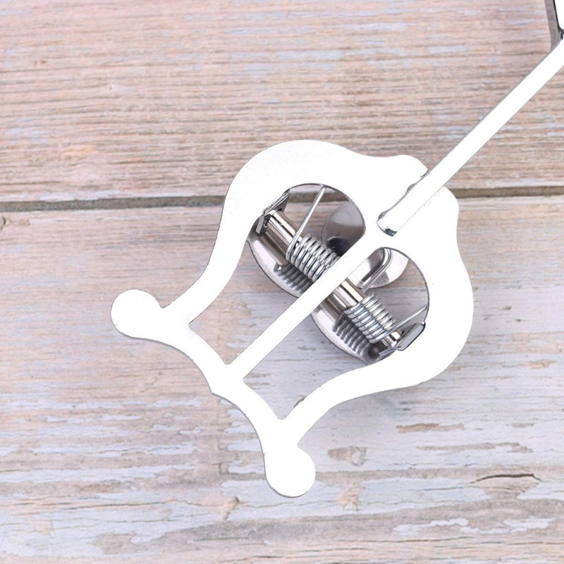 EXCEART Trumpet Clamp on Lyre Trumpet Marching Clamp Trumpet Clamp-on Lyre Silver Clip for Trumpet Trombone, 1Pcs
