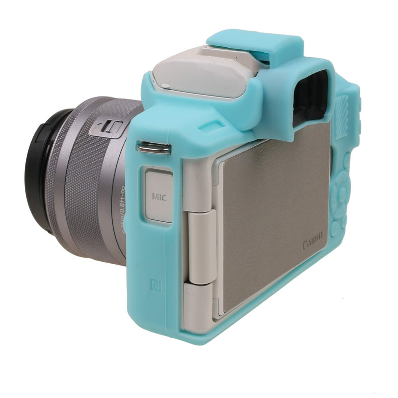 M50 Silicone Cover, TUYUNG Rubber Silicone Camera Case Cover Skin for Canon EOS M50 Digital Camera, Blue
