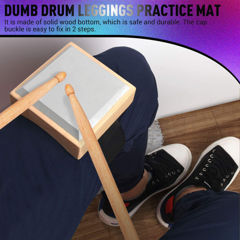 Facmogu Dumb Drum Leggings Practice Mat, Portable Dumb Drum, Durable Percussion Instrument Accessories