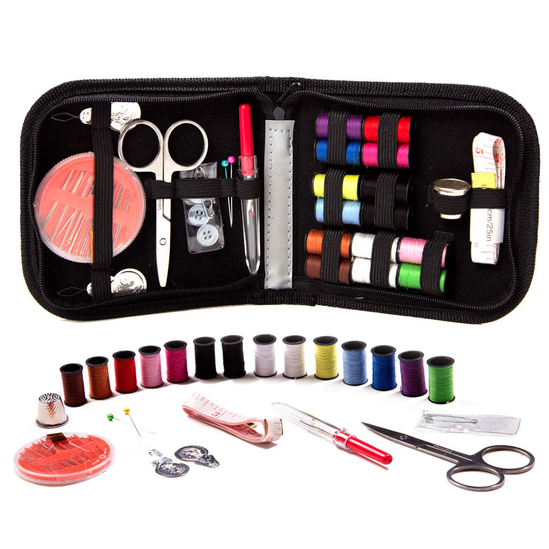 Embroidex Sewing Kit for Home, Travel & Emergencies - Filled with Quality Notions Scissor & Thread - Great Gift