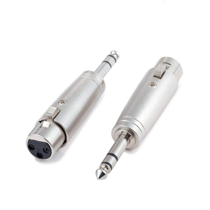 [AUSTRALIA] - XLR to 1/4 Adapter, Ancable 4-Pack XLR Female to 6.35mm TRS Male Convertor, Balanced Audio Gender Changer 