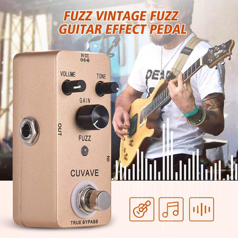 [AUSTRALIA] - Muslady FUZZ Vintage Fuzz Guitar Effect Pedal Zinc Alloy Shell True Bypass 