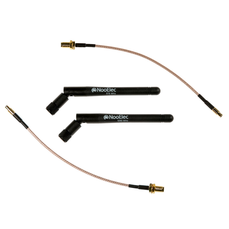 NooElec ADS-B Discovery 3dBi Antenna Bundle - 1090MHz & 978MHz Antenna Bundle for SMA and MCX-Connected Software Defined Radios (SDRs)