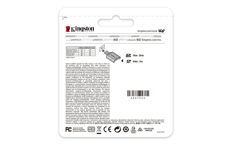 Kingston 64GB SDXC Canvas React Plus 300MB/s Read UHS-II, C10, U3, V90 Memory-Card (MLPR2/64GB) SD Card Fastest (Up to 300 MB/s) Single