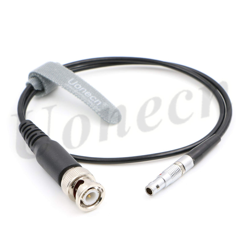 Uonecn Red Epic Scarlet Camera Cable Flexible Thin 4 Pin Male to BNC Plug Timecode Audio Cable