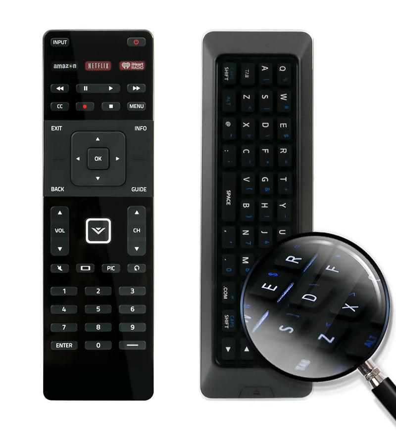 New XRT500 QWERTY Keyboard with Back Light Remote fit for VIZIO M471i-A2 M501D M501DA2 M501D-A2 M501dA2R M501d-A2R M321i-A2 M401i-A3 501i-A2 M551dA2 M551d-A2 M551dA2R M551d-A2R M551DAR2 M551D-AR2