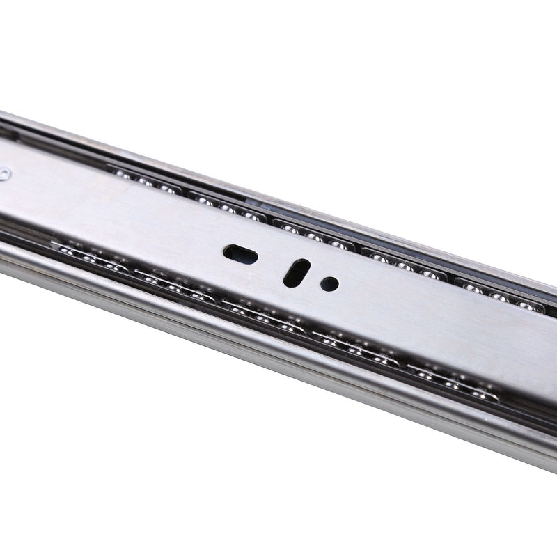 UHPPOTE Soft Close Ball Bearing Spring Damp Drawer Orbit Slide Runners 3 Section Glide - 10inches 10"/25cm