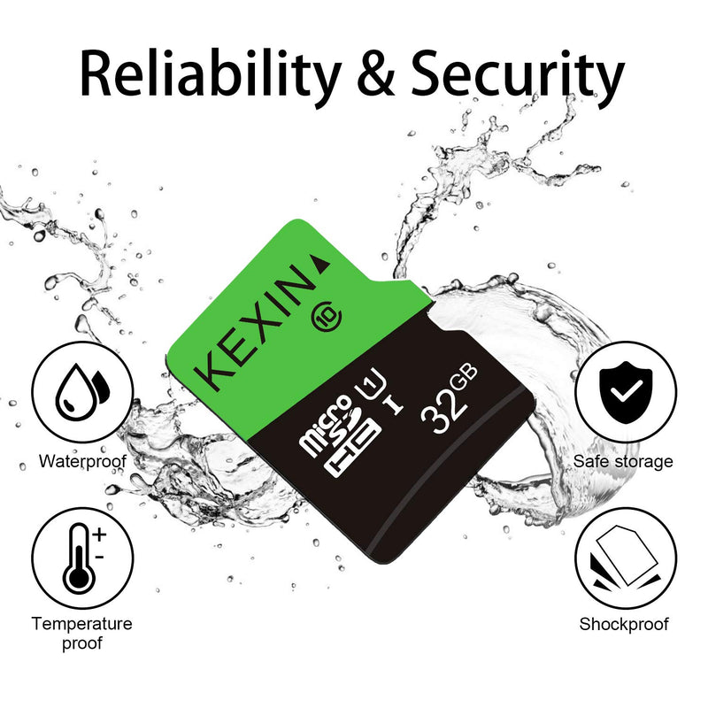 KEXIN 3 Pack 32GB Micro SD Card Memory Card MicroSDHC UHS-I Memory Cards Class 10 High Speed Card, C10, U1, 32 GB 3 Pack 1).3 x 32G