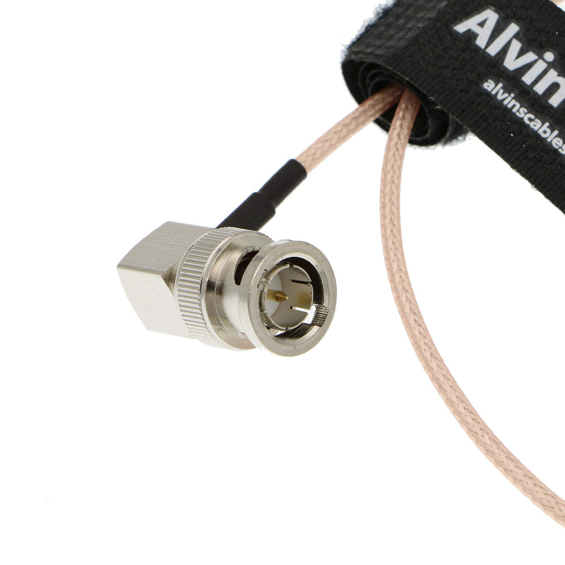 Blackmagic RG179 Coax BNC Male to Male Cable for BMCC Video Camera Straight to Right Angle 50CM