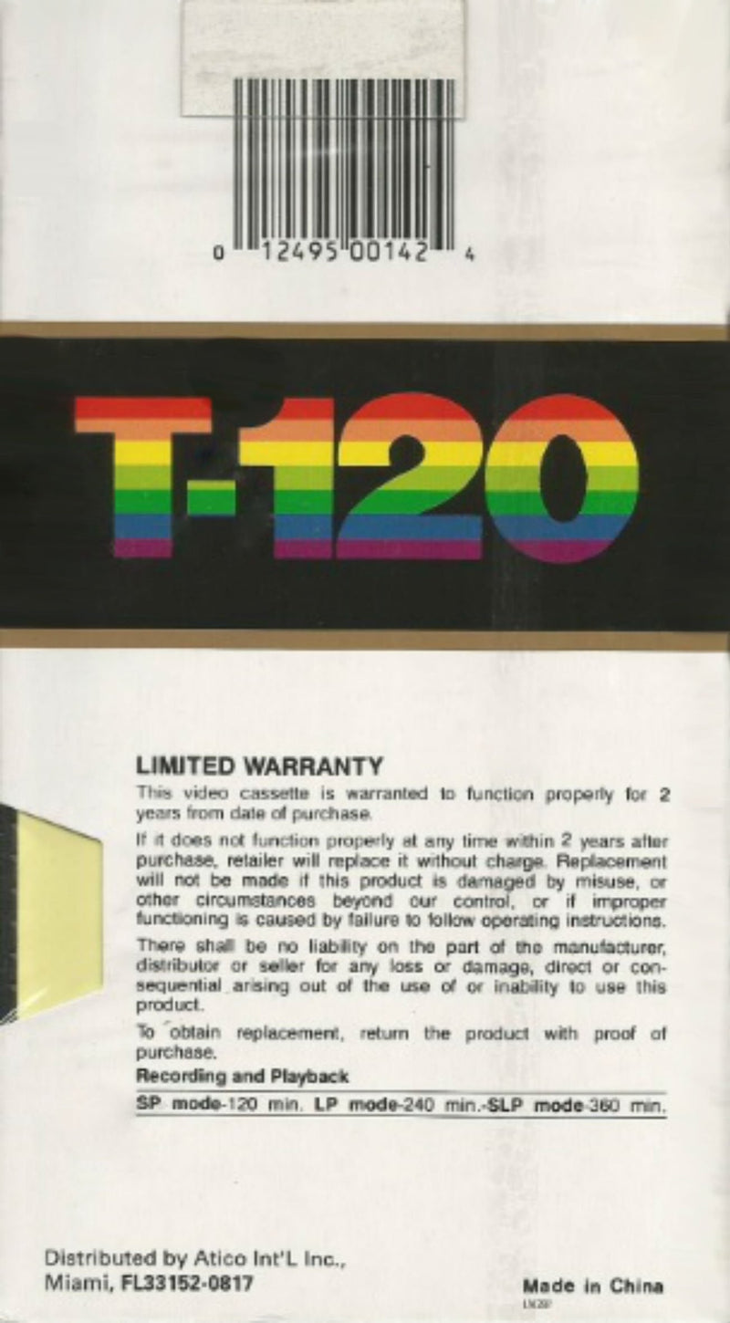 DigiTech T-120 Premium Grade VHS Blank