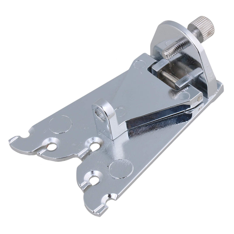 Yibuy 6.7 x 2.5 x 0.4cm Silver Zinc Alloy 5 String Banjo Tailpiece for Guitar Parts Replacement