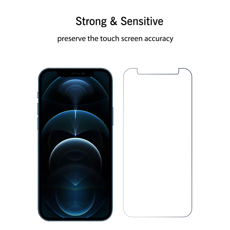 Homemo Glass Screen Protector Compatible for iPhone 12 pro Max 2020 6.7Inch 3 Pack Tempered Glass