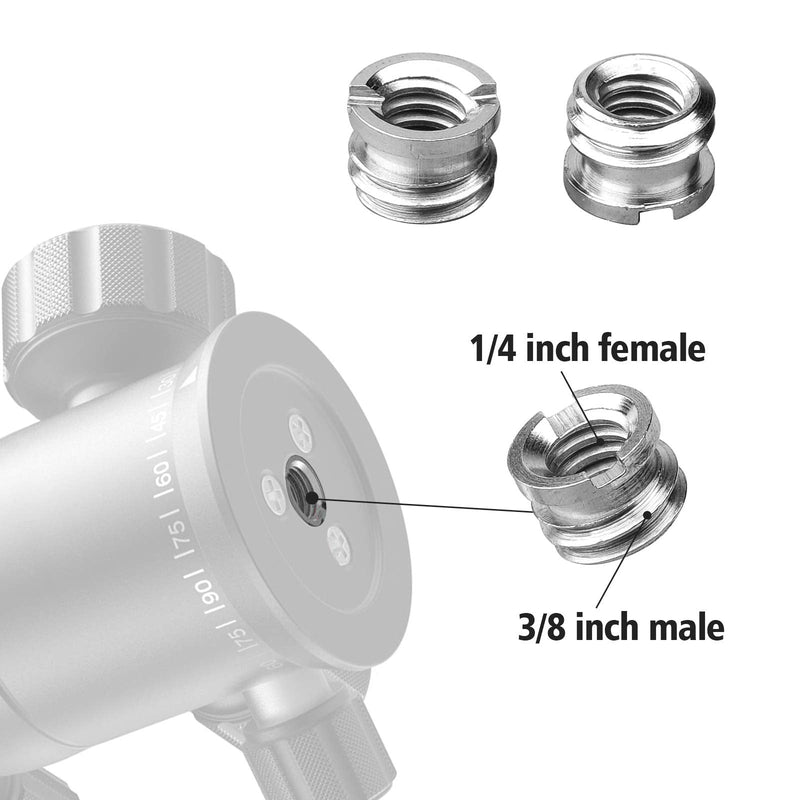 Camera Mount Screw,ChromLives 1/4 to 3/8 Tripod Screw Adapter,1/4 to 1/4 Screw,3/8-20 Converter Thread Screw Adapter,Camera Hot Shoe Mount Adapter to 1/4 for Camera Monopod,Ballhead Flash Light,22Pack Camera Mount Screw