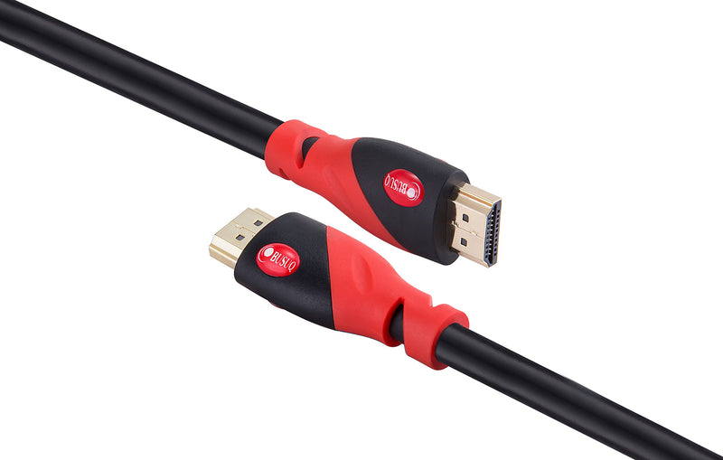 UFO Parts HDMI Cable 25ft - BUSUQ - HDMI 2.0 (4K@60HZ) Ready - 26AWG- High Speed 18Gbps - Gold Plated Connectors - Ethernet, Audio Return - Video 2160p, for HDR 1080p PS3 PS4 HDMI 25ft Red
