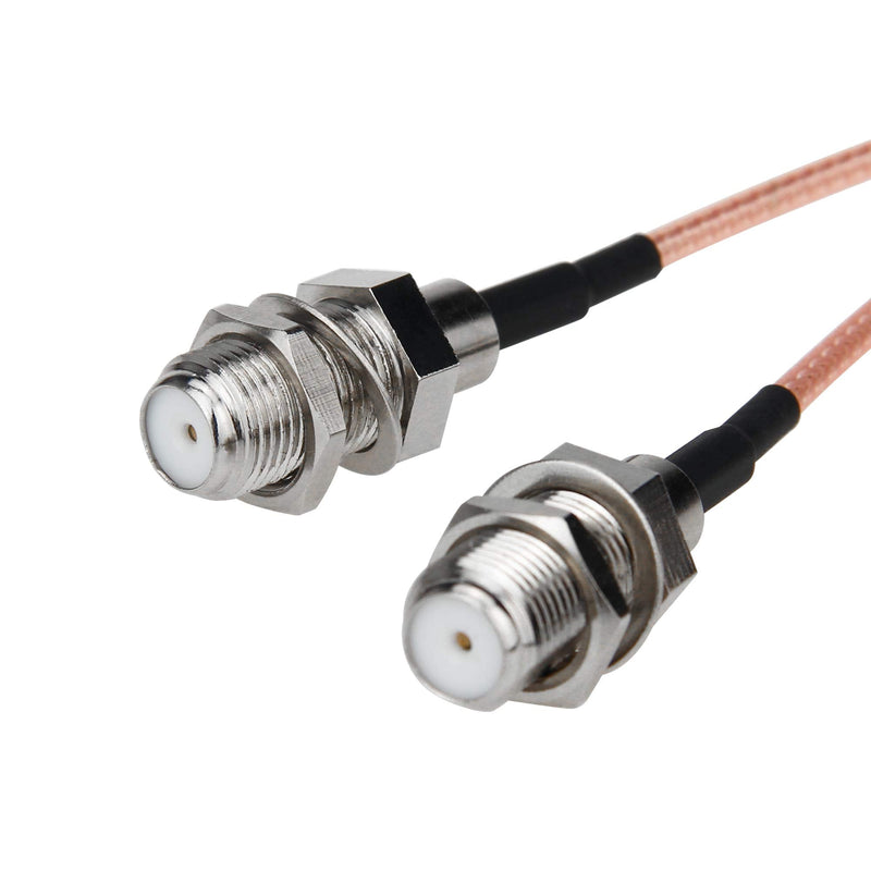 [AUSTRALIA] - F-Type RG6 Splitter Coax Cable, 2 Pack 75Ohm TV Antenna 3 Way Splitter Combiner RFAdapter F Male to F Dual Female RG316 Coaxial Cable 6inch 