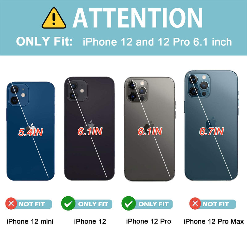 【2 Pack】ProCase iPhone 12 Pro/iPhone 12 (6.1 inch 2020) Privacy Screen Protector, Anti-Spying Dark Tempered Glass Screen Film Guard, iPhone 12 Pro 5G Screen Protector