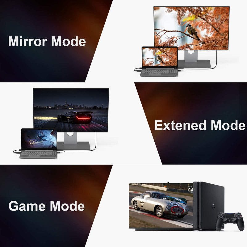 HDMI to DisplayPort Adapter with USB Power, CableCreation 4K x 2K@60Hz HDMI Male to DP Female Adapter/Converter for Xbox One, Compliant with VESA Dual-Mode DisplayPort 1.2, HDMI 1.4