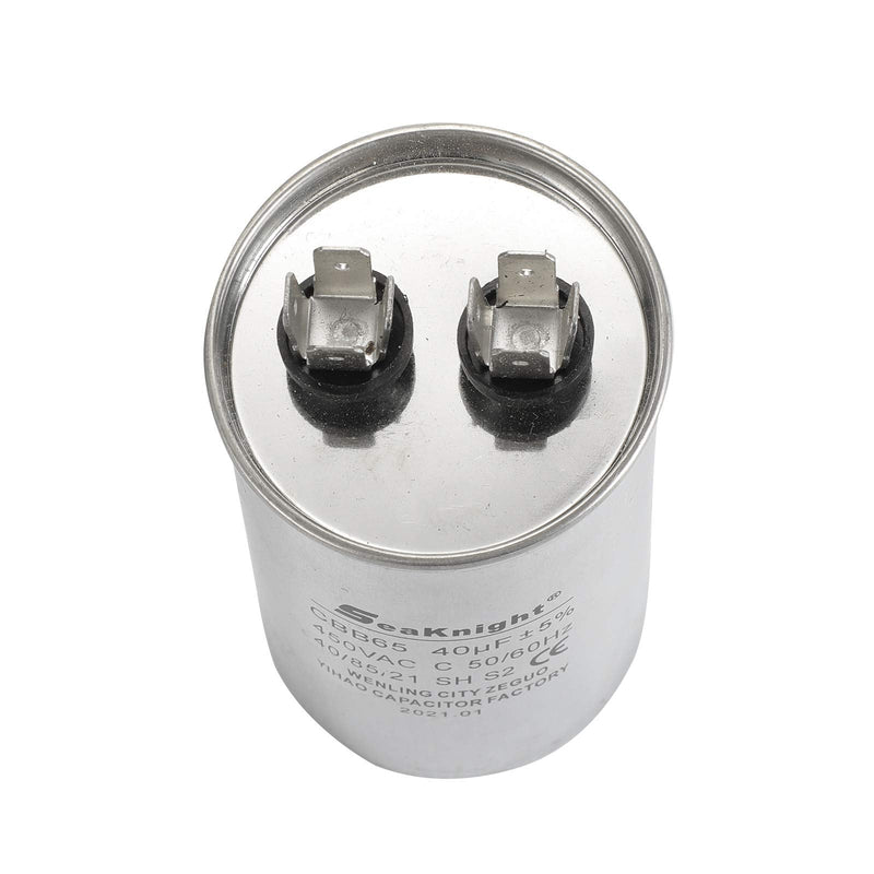 BlueNatHxRPR 40 uF MFD AC Capacitor Single Run Capacitor Withstand Voltage 450V AC
