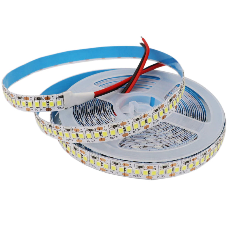 [AUSTRALIA] - RGBSIGHT 16.4ft Flexible Cold White Dimmable 2835 SMD LED Strip Lighting 12V 5M 1200 Units CW Single Color LED Lightstrip Linear Lights IP20 Non-Waterproof 