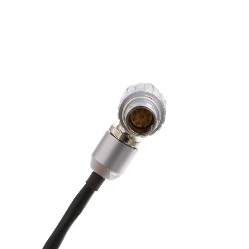 Alvin's Cables Red Komodo Timecode Cable Tentacle Sync 3.5mm TRS to EXT 9 Pin Male Right Angle Straight 3.5mm TRS