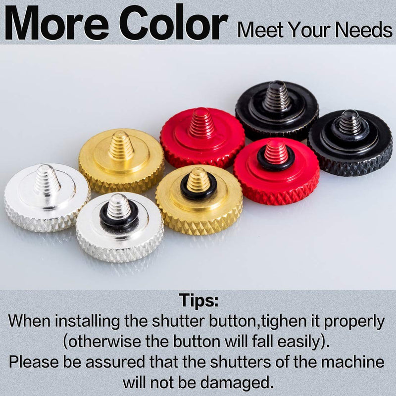 Soft Shutter Release Button (2 Pack/Silver) high-end Pure Copper Camera Shutter Button Silver