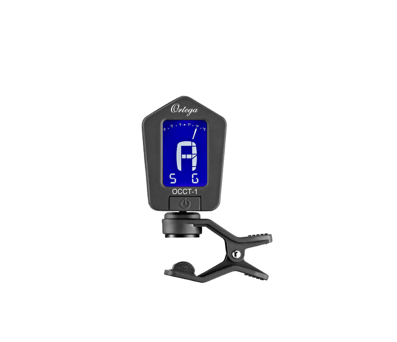 Ortega Guitars OCCT-1BK Clip-on Tuner, 360° Rotating