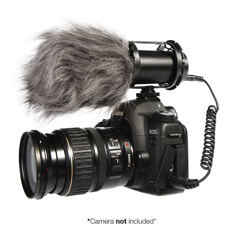 Ikan IK-VM300PS Stereo Video Condenser Microphone (Black)