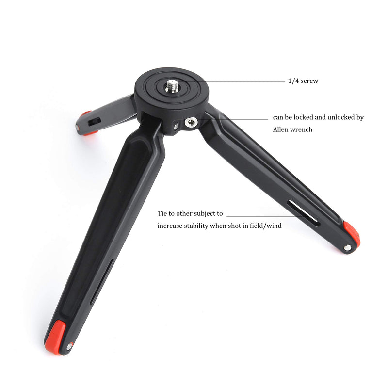 Mini Tripod, Ruittos Tabletop Stand Base Compatible with DSLR Camera, Zhiyum Crane V2/Crane-M/Smooth Q/Smooth 3 III II Moza Air Moza Mini-G Feiyu G4 Pro Godox A1 Phone Flash (RT-T21) RT-T21