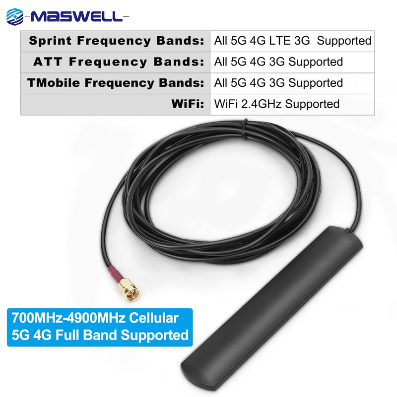 [AUSTRALIA] - Maswell 5G NR Antenna Adhesive Patch for 4G LTE 3G and WiFi 600-4900MHz Adhesive Mount 