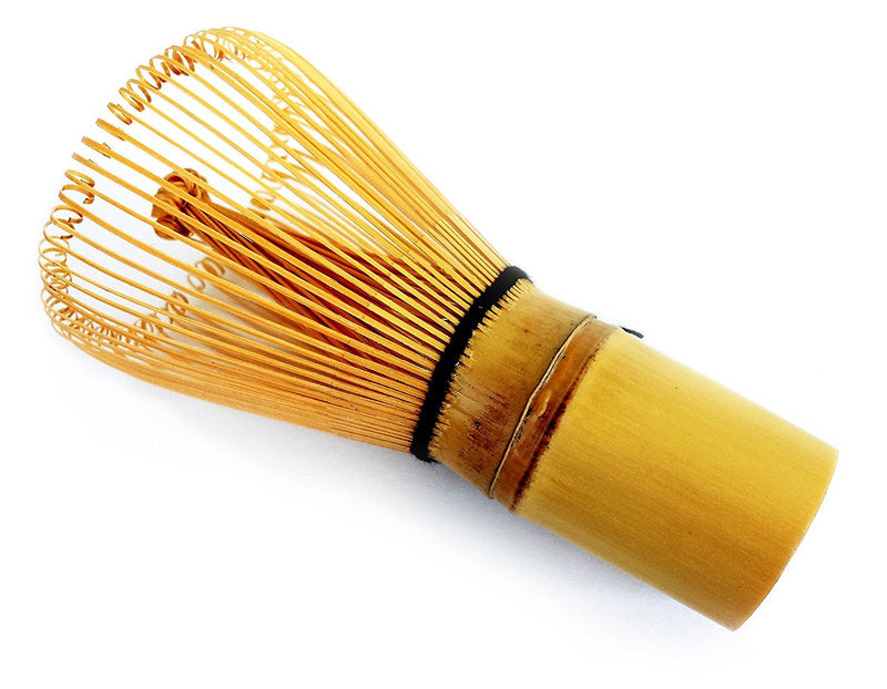 HARU MATCHA - PESTICIDE FREE - Traditional Handcarved Golden Bamboo Matcha Whisk (100 Prongs)