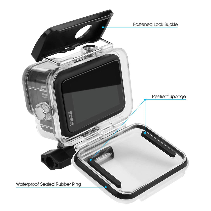 [AUSTRALIA] - AFAITH Waterproof Case for GoPro Hero 9/10 Black, Underwater Diving Photography Protective Housing Shell Cover for GoPro Hero 9/10 Black GoPro Hero 10/9 Waterproof Case 