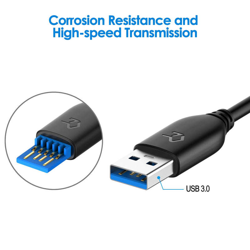 Rankie USB 3.0 Cable, Type A to Type A, 1-Pack 6 Feet 6ft