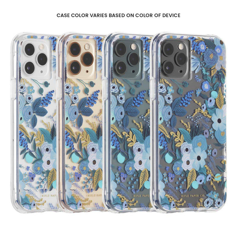 Rifle Paper CO. Case for iPhone 11 Pro Max - Floral Design - 6.5 inch - Garden Party - Blue Garden Party Blue