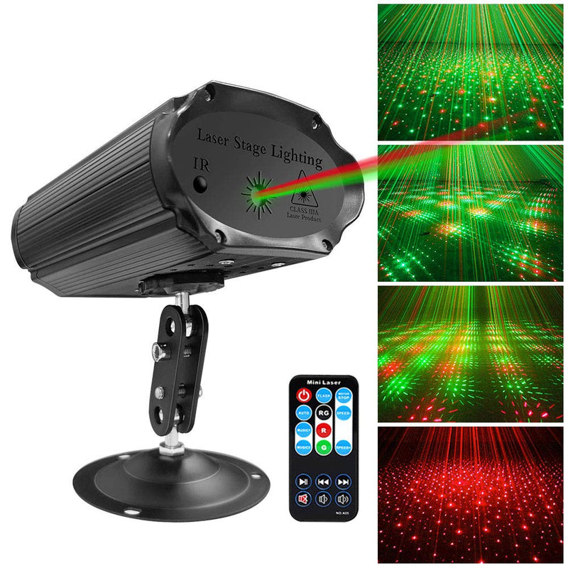 QinGers Party Lights Disco Lights Stage lights Sound Activated with Remote Control Strobe Projector for Home Party Ballroom Bands Wedding Show Bar Karaoke KTV Club