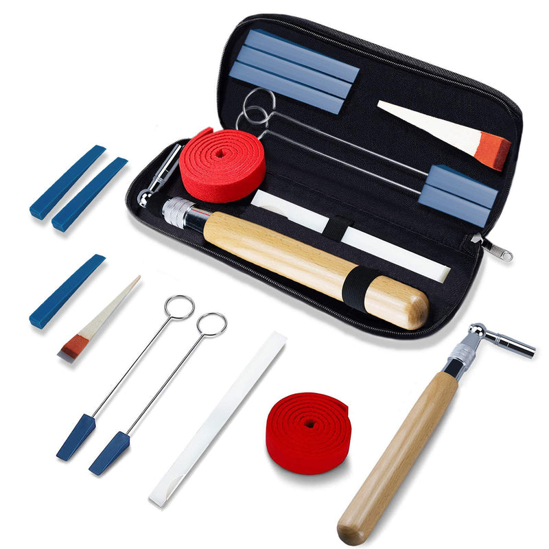 Professional Piano Tuning Kit, 10pcs Commonly Used Piano Tuning Tools Including 9pcs Tools and Portable Case, also suitable for Beginner, Provided by Concha Cielo (10pcs pack) 10pcs pack