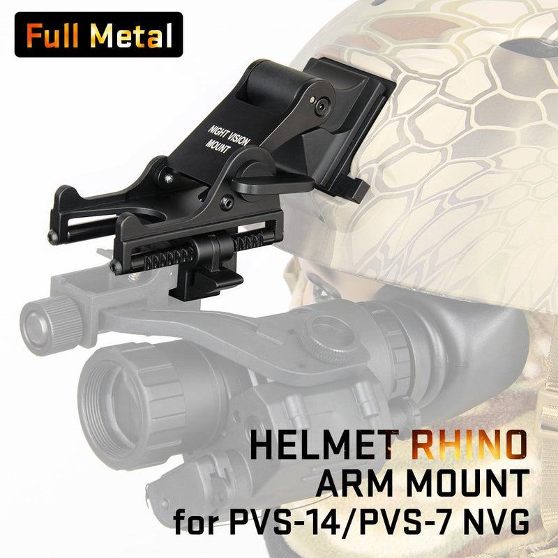 E.T Dragon PVS 14 NVG Mount Night Vision Goggles Metal Helmet Mount Rhino Mount Compatible with All Models of PVS 14