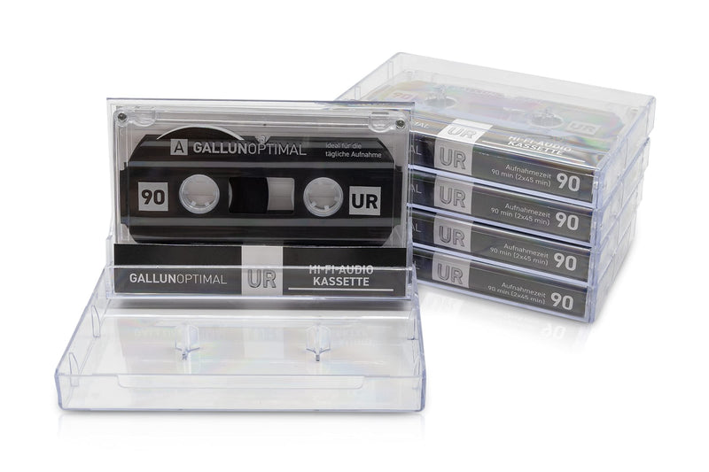GALLUNOPTIMAL UR90 Audio Cassettes 90 Min Empty Cassettes 20 Pack GOUR90P5