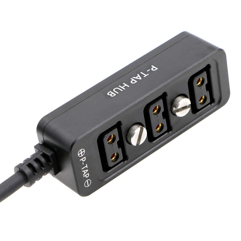 Cable-Splitter-Steadicam-BMPCC-Dtap Male to 3 Port D Tap Female Hub Adapter Coiled Cable for ARRI RED Cameras TILTA Steadicam IDX Battery