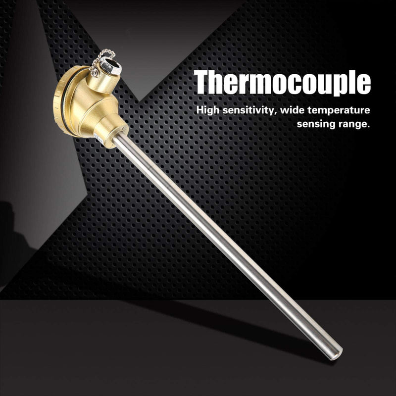 BWLZSP WRN-130 K Type 201 Stainless Steel Probe Thermocouple Temperature Sensor, Measure Range 0-1300℃