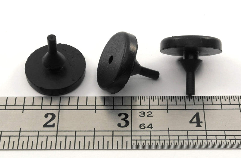 Round Rubber Pull-Through Bumper 7/8" Diameter for 1/8" Hole in 1/8" Thick Material (6) 6