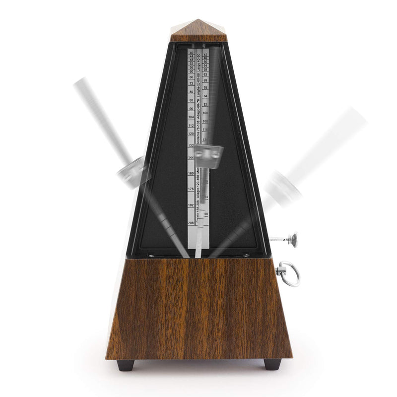 TIGER MUSIC Theodore MET21-WD Mechanical Metronome – Classic Wood Effect Pyramid Design Ideal for Keyboard, Piano Practice