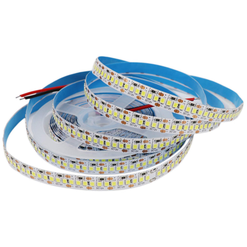 [AUSTRALIA] - RGBSIGHT 16.4ft Flexible Cold White Dimmable 2835 SMD LED Strip Lighting 12V 5M 1200 Units CW Single Color LED Lightstrip Linear Lights IP20 Non-Waterproof 