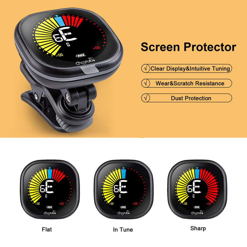 Guitar Tuner Rechargeable Clip On Tuner for Ukulele, Violin and Chromatic Tuning, Fast and Accurate, Easy to Use