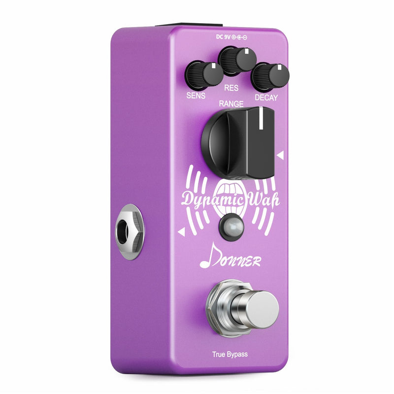 Donner Mini Auto Wah Pedal Dynamic Wah Guitar Effect Pedal Envelope Filter True Bypass