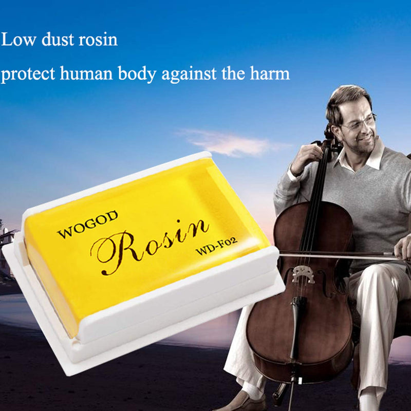 Rosin Violin Rosin Natural Rosin 4 Pack Low Dust Universal Rosin for Violin Viola and Cello (4 Pack Rosin)