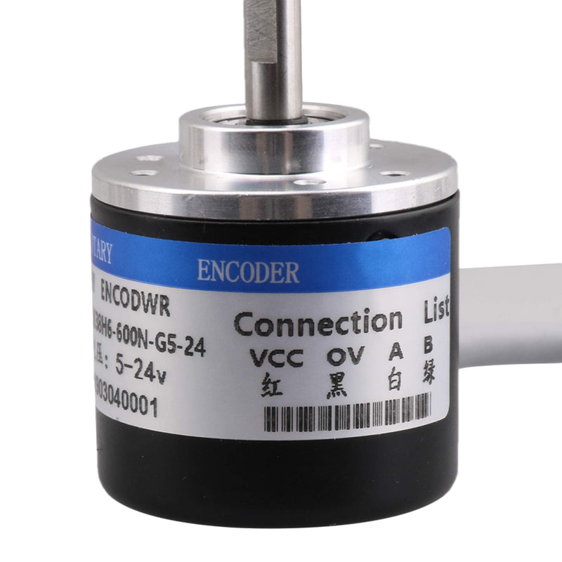 BQLZR 600P/R Incremental Rotary Encoder DC5-24V Wide Voltage Power Supply 6mm Shaft