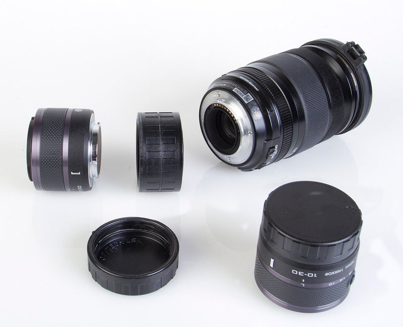 OP/TECH USA 1101281 Lens Mount Cap - Olympus/Panasonic MFT Double Black