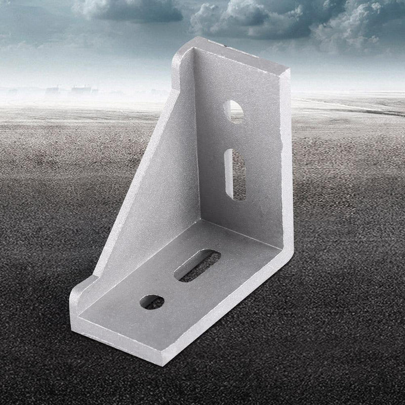10 Pcs 3060 Aluminum Corner Bracket,58mmx 58mm x 28mm L Shape Right Angle Joint Bracket Fastener Home Hardware