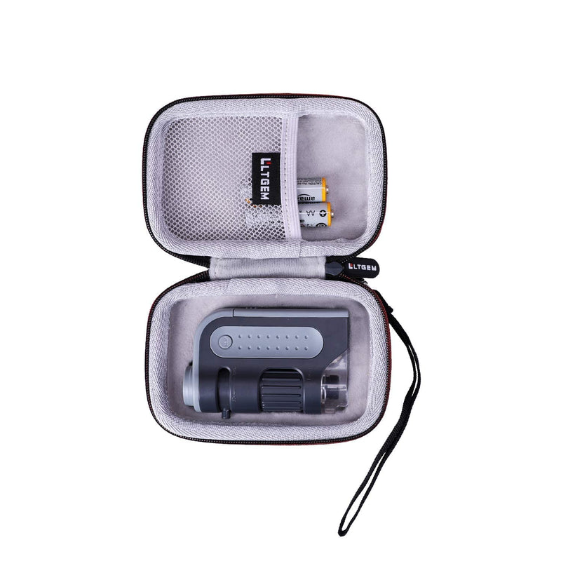LTGEM Case for Carson MicroBrite Plus 60x-120x LED Lighted Zoom Pocket Microscope (MM-300 or MM-300MU) - Only Sale Case