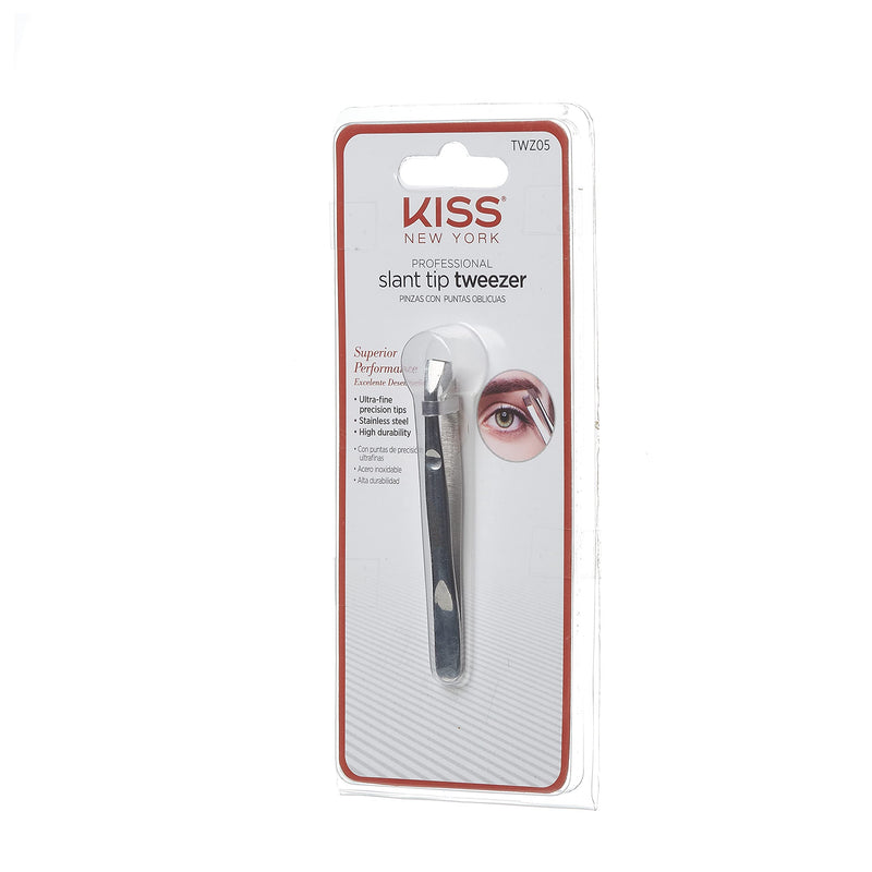 Kiss Slant Tip Tweezer, Ultra-fine precision tips, Stainless steel (TWZ05) TWZ05